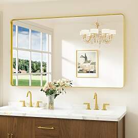 Keonjinn Wand Spiegel Gold 152x90cm,
