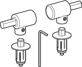 Keramag - 1 Paar Scharniere für WC-Sitz 575950