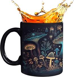 Keramik-Kaffeetasse mit Farbwechsel, 340 ml,