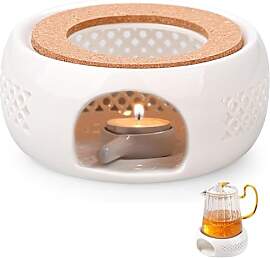 Keramik Teewärmer Stövchen mit Korkauflage -