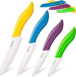 Keramikmesser Set 4 - Sehr scharf Gemüsemesser