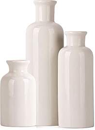 Keramikvase 3-teiliges Set, Bauernhaus-Dekor,