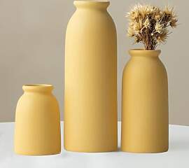 Keramikvase Set-3, Kleine Blumenvasen für Dekor,