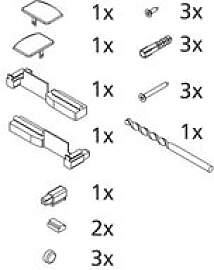 Kermi Ersatzteilset 2532037 Faltwand, 3-flügelig