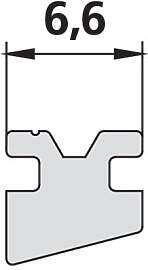 Kermi Magnetleiste 9233, 2000mm, mit Magnetprofil