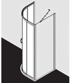 Kermi Viertelkreis-Duschkabine Ibiza 2000