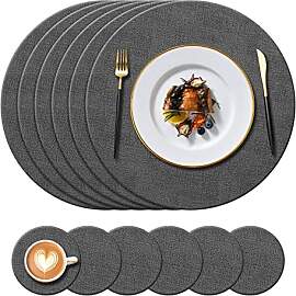 KERYCHIN Runde Tischsets und Untersetzer aus