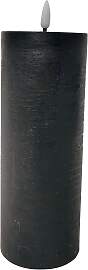 Kerze mit LED Mandy in Schwarz