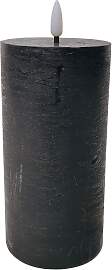Kerze mit LED Mandy in Schwarz