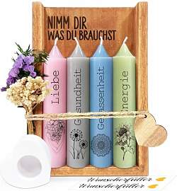 Kerzen Geschenkset Geburtstagsgeschenk für Frauen 