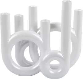 Kerzenhalter aus Glas Present Time Rings Large