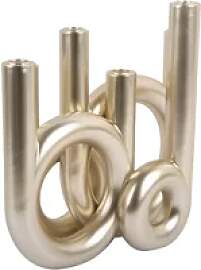 Kerzenhalter aus Glas Present Time Rings Large