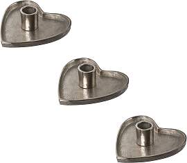 Kerzenhalter CREATIV DECO, silber (silberfarben),
