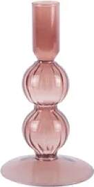 Kerzenhalter Glas Present Time Swirl Bubbles