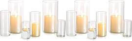 Kerzenhalter Glas Set Kerzenständer Glaszylinder: 