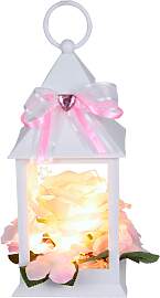 Kerzenhalter HOME AFFAIRE, rosa, B:11cm H:24cm