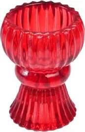 Kerzenhalter mit doppelter Spitze aus Glas Rex