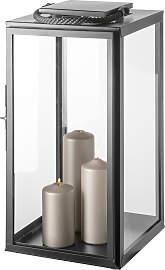 Kerzenlaterne FINK "SEVILLA", grau