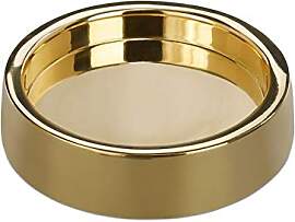 Kerzenleuchter goldfarben, poliert,