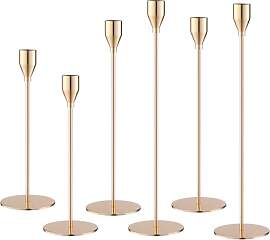 Kerzenständer Gold 6 Set,Kerzenständer