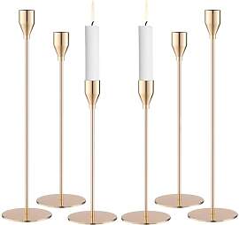 Kerzenständer Gold,6 Stück Kerzenständer