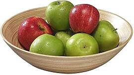Kesper, Holz, Obst-und Salatschale, Braun, 30cm