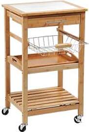 Kesper Küchenwagen natur Holz B/H/T: ca. 49x81x38 
