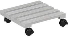 Kesper Pflanzenroller grau Holz B/L: ca. 30x30 cm