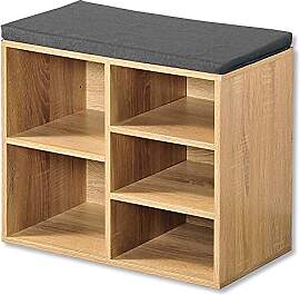 Kesper | Schuhschrank mit Sitzkissen, Material: