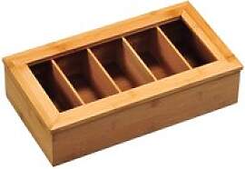 Kesper Teebox braun Bambus B/H/L: ca. 20x9x36 cm
