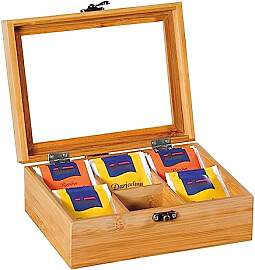 KESPER | Teebox mit Sichtfenster, Material: