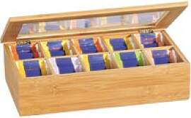 Kesper Teebox natur Bambus B/H/L: ca. 20x9x36 cm
