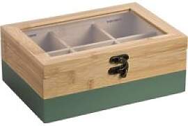 Kesper Teebox natur MDF B/H/L: ca. 15x8,5x21,5 cm