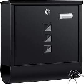 KESSER® Briefkasten Edelstahl mit Zeitungsfach