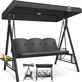 KESSER® Hollywoodschaukel mit Sonnendach 3-Sitzer 
