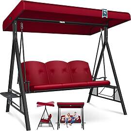 KESSER® Hollywoodschaukel mit Sonnendach 3-Sitzer 