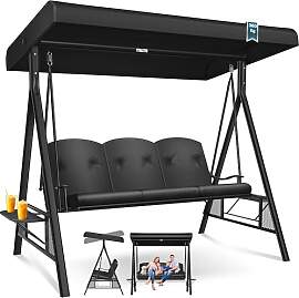 KESSER® Hollywoodschaukel mit Sonnendach 3-Sitzer 