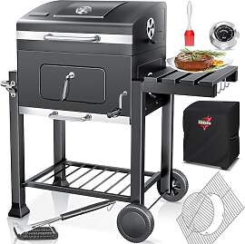 KESSER® Holzkohlegrill XL Grillwagen Set mit