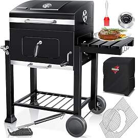 KESSER® Holzkohlegrill XL Grillwagen Set mit