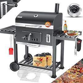 KESSER® Holzkohlegrill XXL Grillwagen mit Deckel