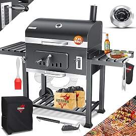 KESSER® Holzkohlegrill XXL Grillwagen Set mit
