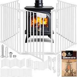 KESSER® Kaminschutzgitter mit Tür 305 cm Metall