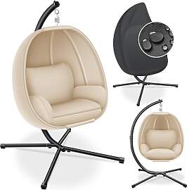 KESSER® Luxe Hängesessel mit Gestell + weiches