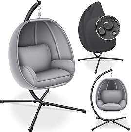 KESSER® Luxe Hängesessel mit Gestell + weiches
