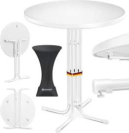 KESSER® Stehtisch klappbar Ø70cm rund, Gastro