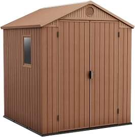 Keter Gerätehaus Darwin 6x6, Braun, Außenmaße