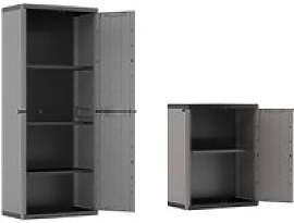 Keter Kunststoffschrank Jolly schwarz Kunststoff