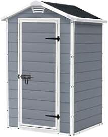 Keter Manor 4x3 Gartenhaus wetterfest, Kunststoff, 