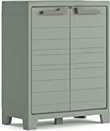 Keter Planet Outdoor Kunststoffschrank, niedrig,