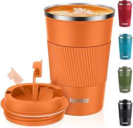 KETIEE Kaffeebecher to go,380ml Thermobecher